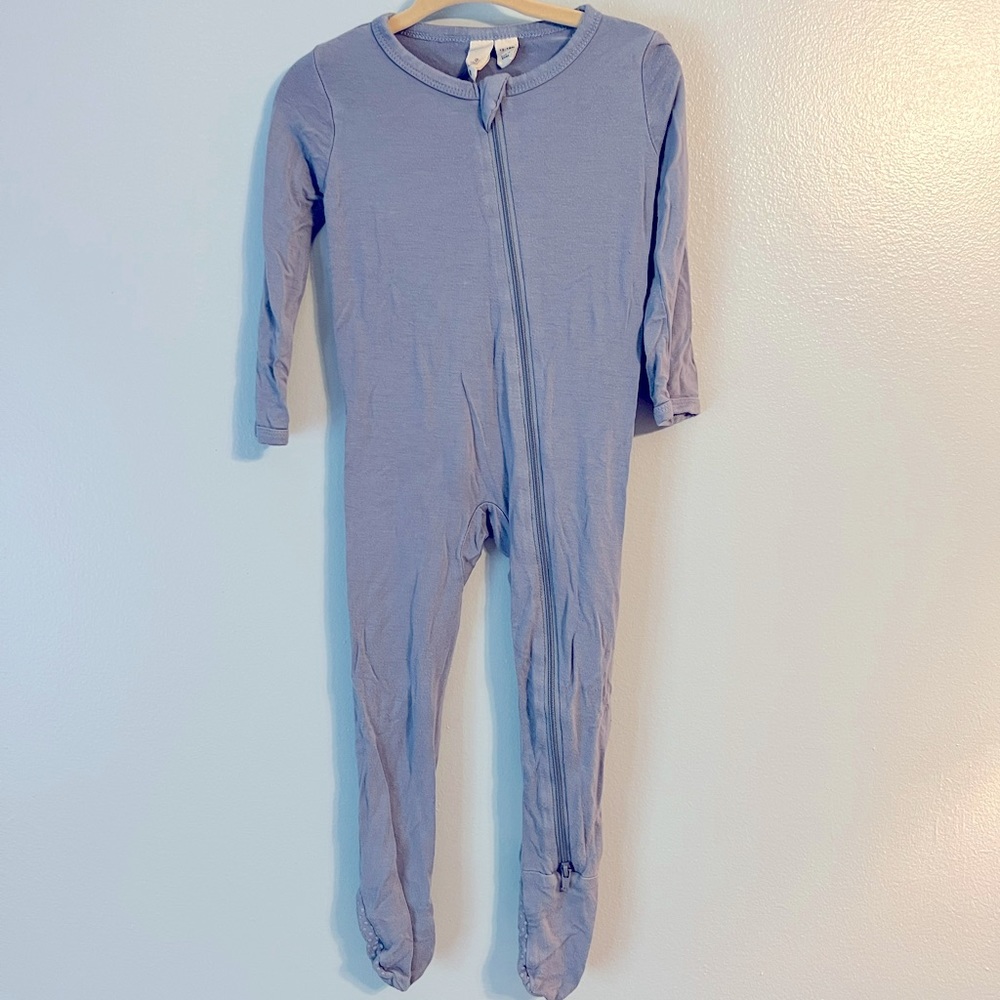 Kyte BABY zippered footie 12-18 months in Slate